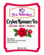 Ceylon Romance Tea 2 oz label