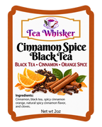 Cinnamon Spice Black Tea 2 oz label