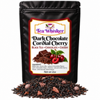 Dark Chocolate Cordial Cherry 2 oz — bag with tea
