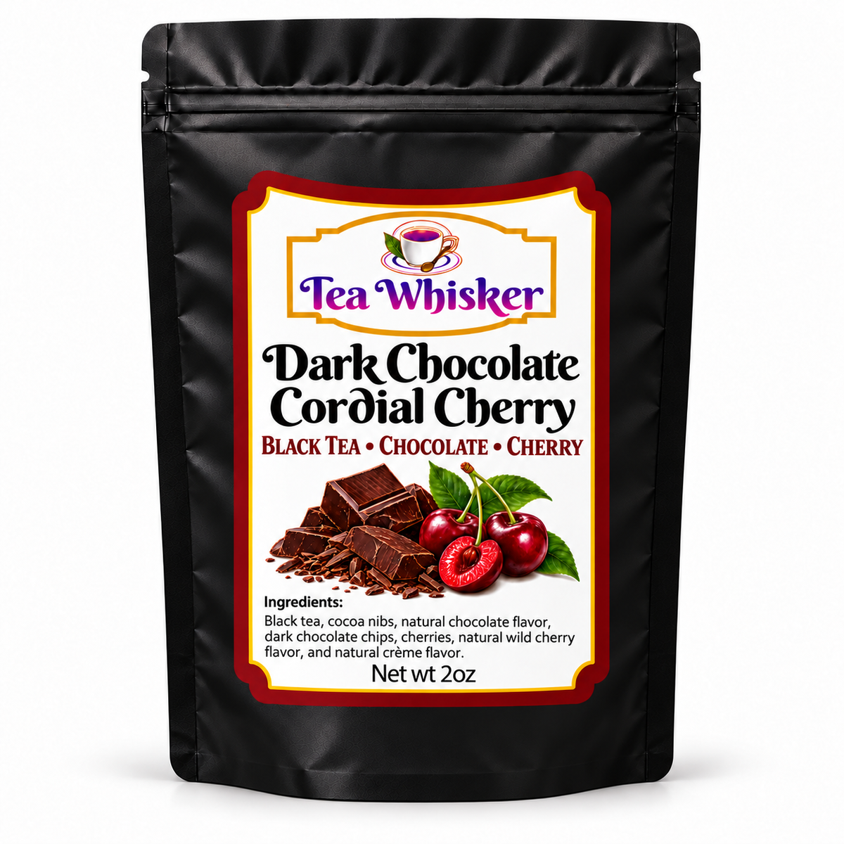 Dark Chocolate Cordial Cherry 2 oz — bag alone