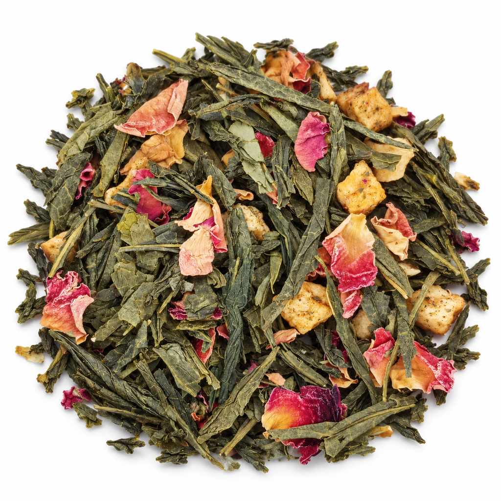 Lychee Rose Green Tea — loose tea