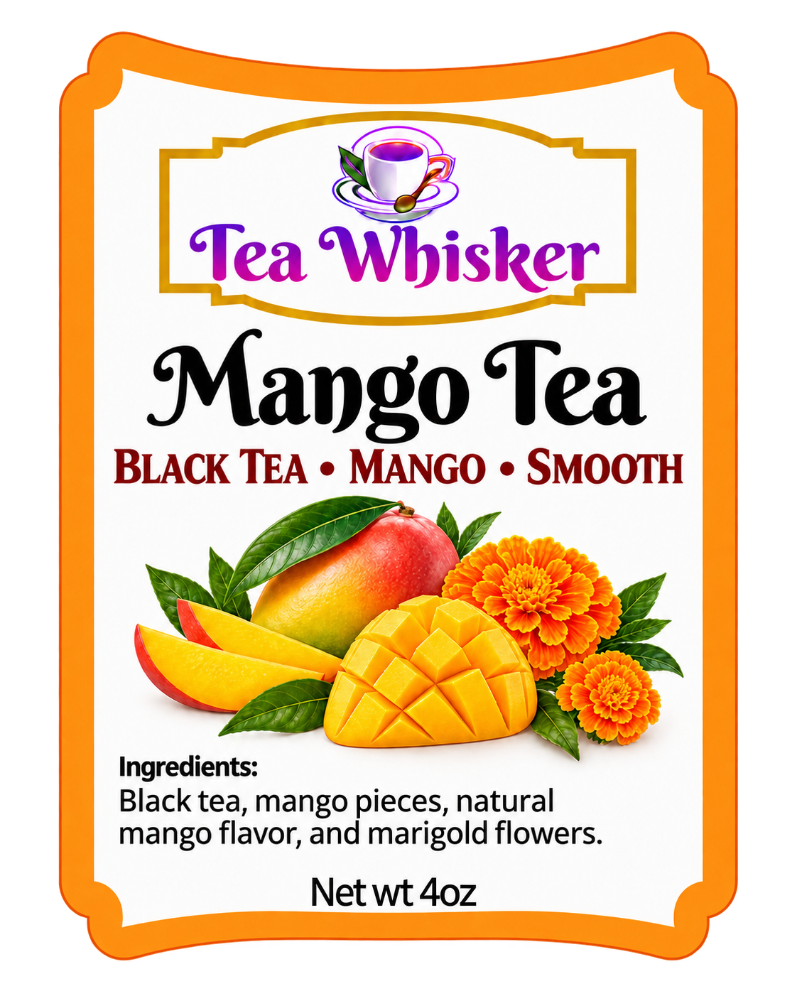 Mango Tea — label