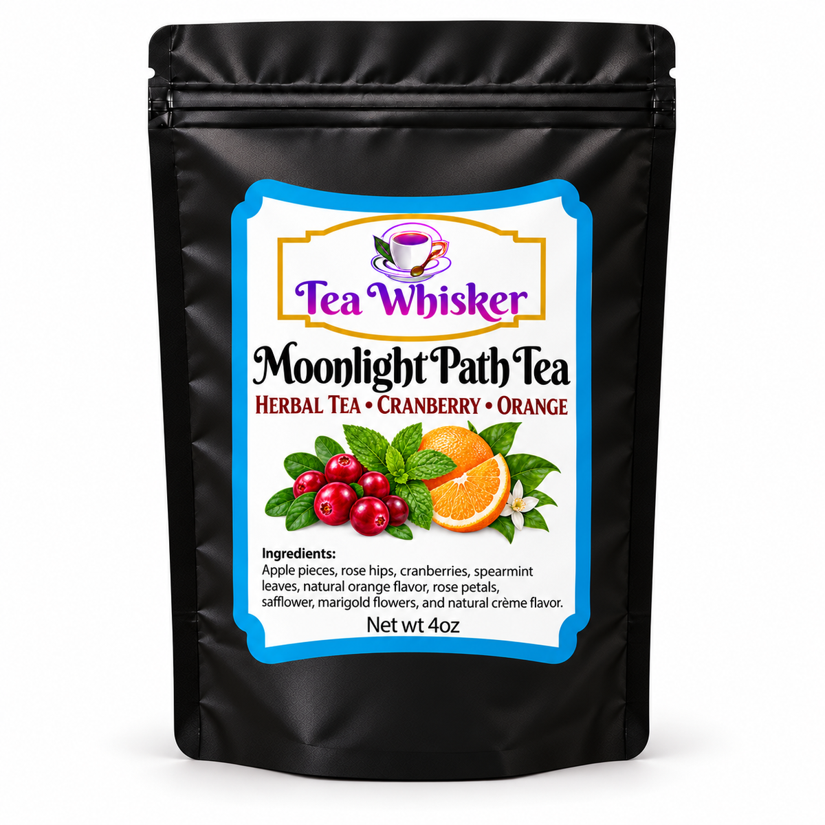 Moonlight Path Tea — labeled bag