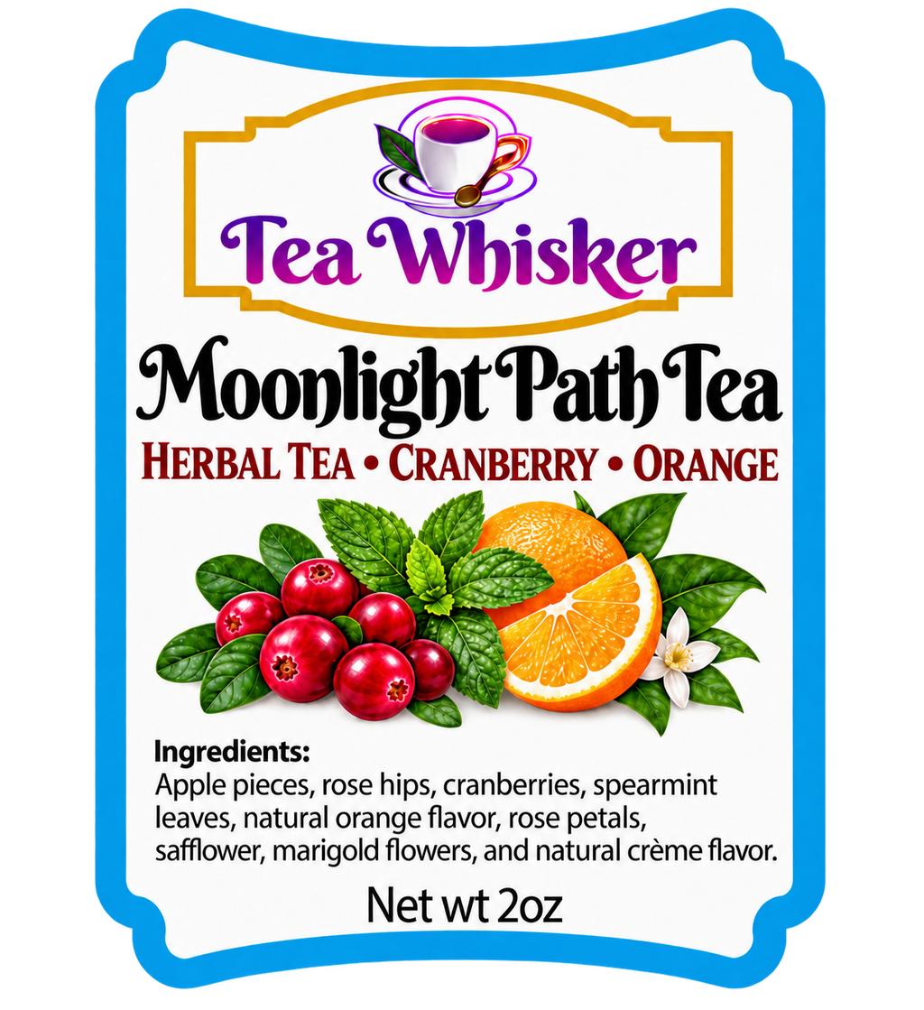 Moonlight Path Tea 2 oz label