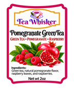 Pomegranate Green Tea 2 oz label