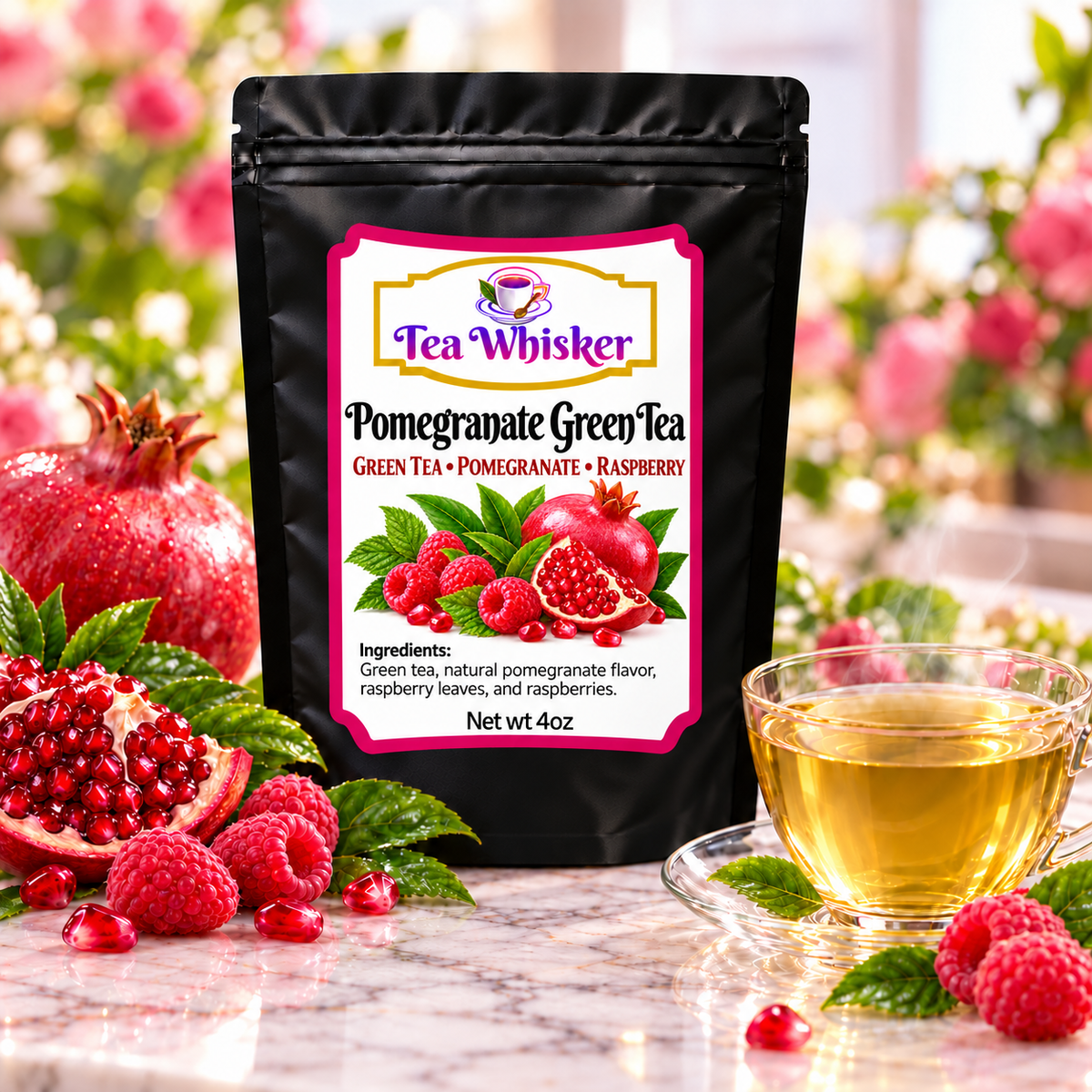 Pomegranate Green Tea 4 oz hero