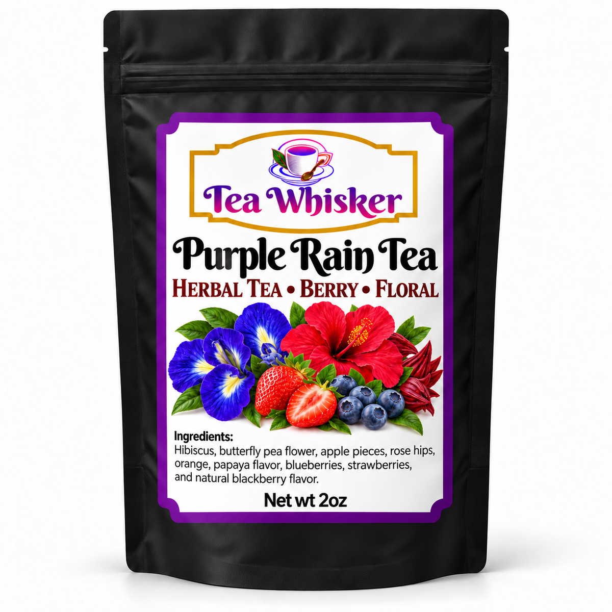 Purple Rain Tea 2 oz bag alone