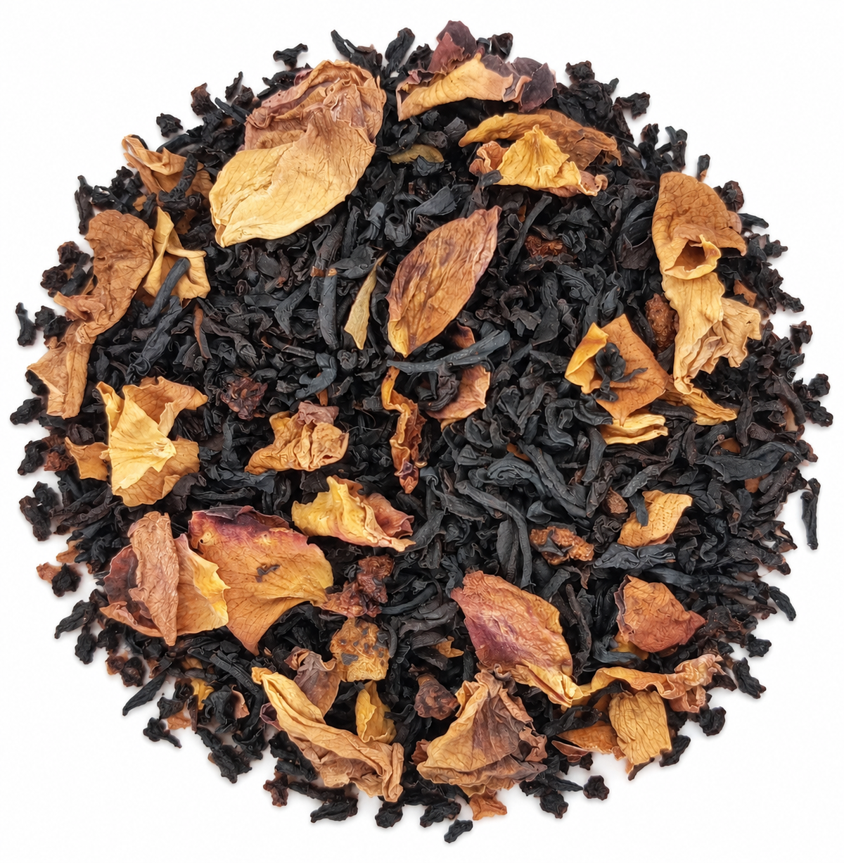 Queen Of Hearts loose tea blend on white