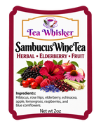 Sambucus Wine Tea 2 oz label