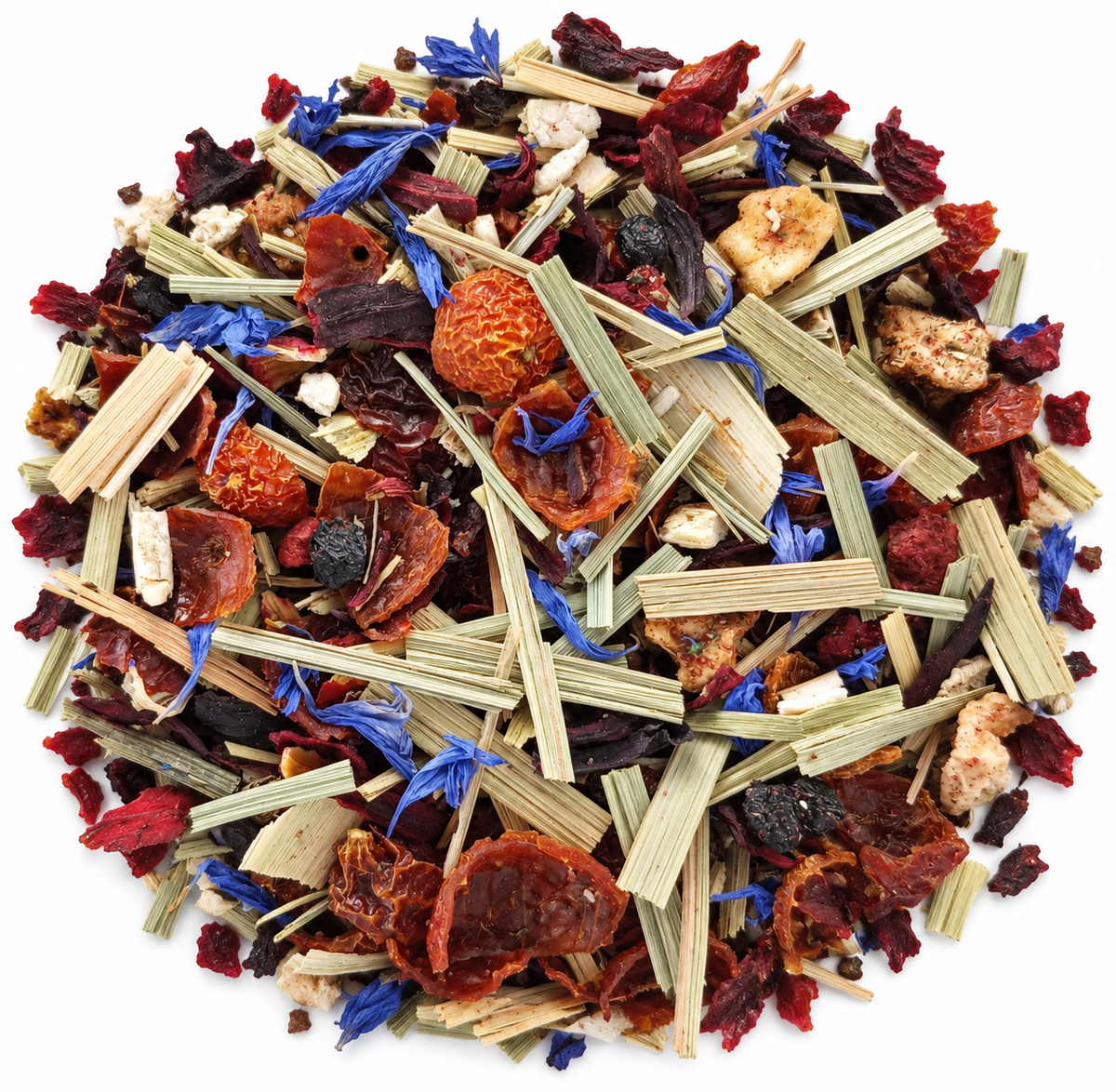 Sambucus Wine Tea loose tea blend on white