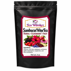 Sambucus Wine Tea standalone bag with approved hero label