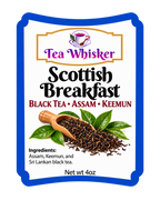 Tea Whisker Scottish Breakfast product label