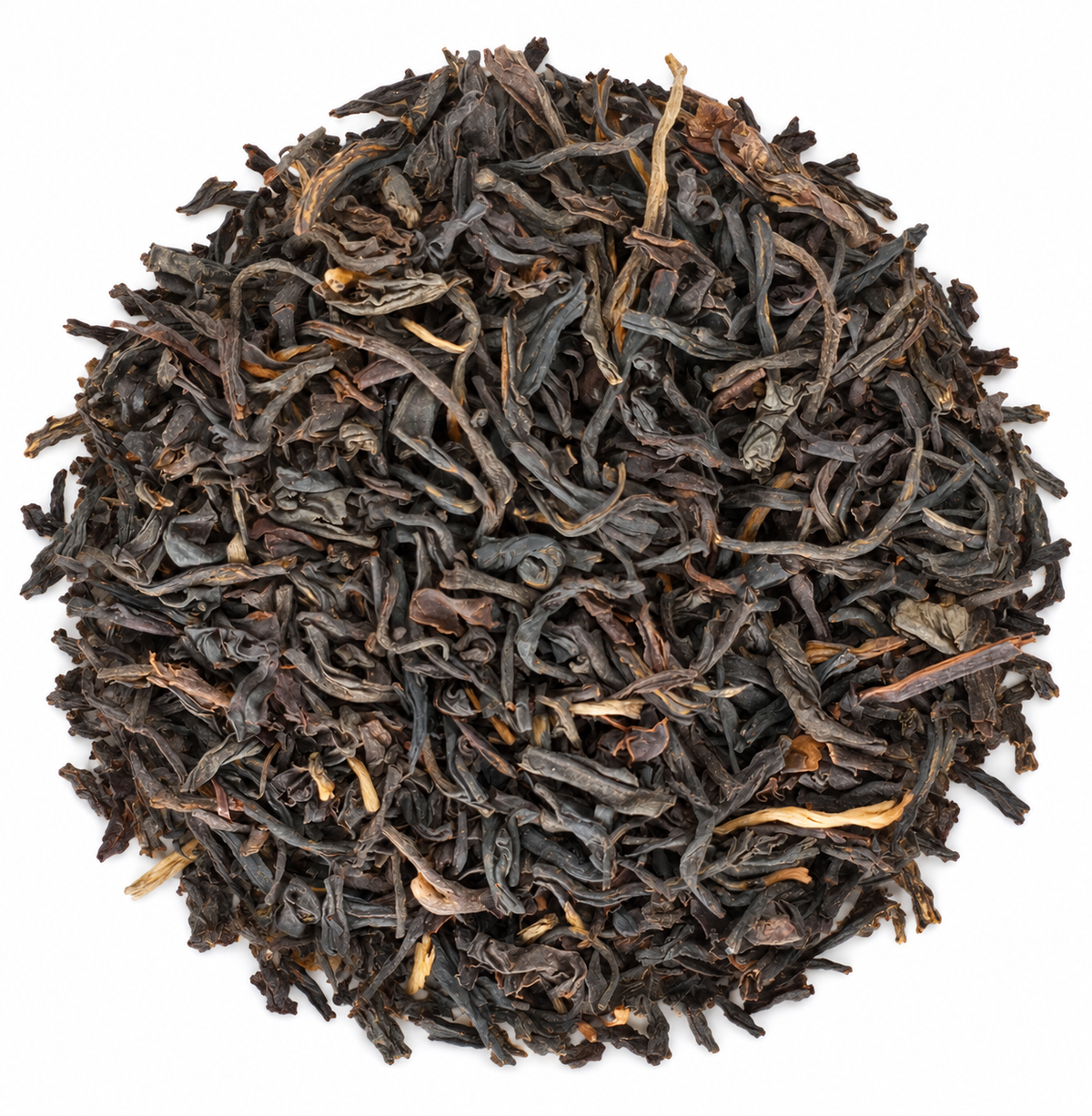 Scottish Breakfast loose tea blend on white