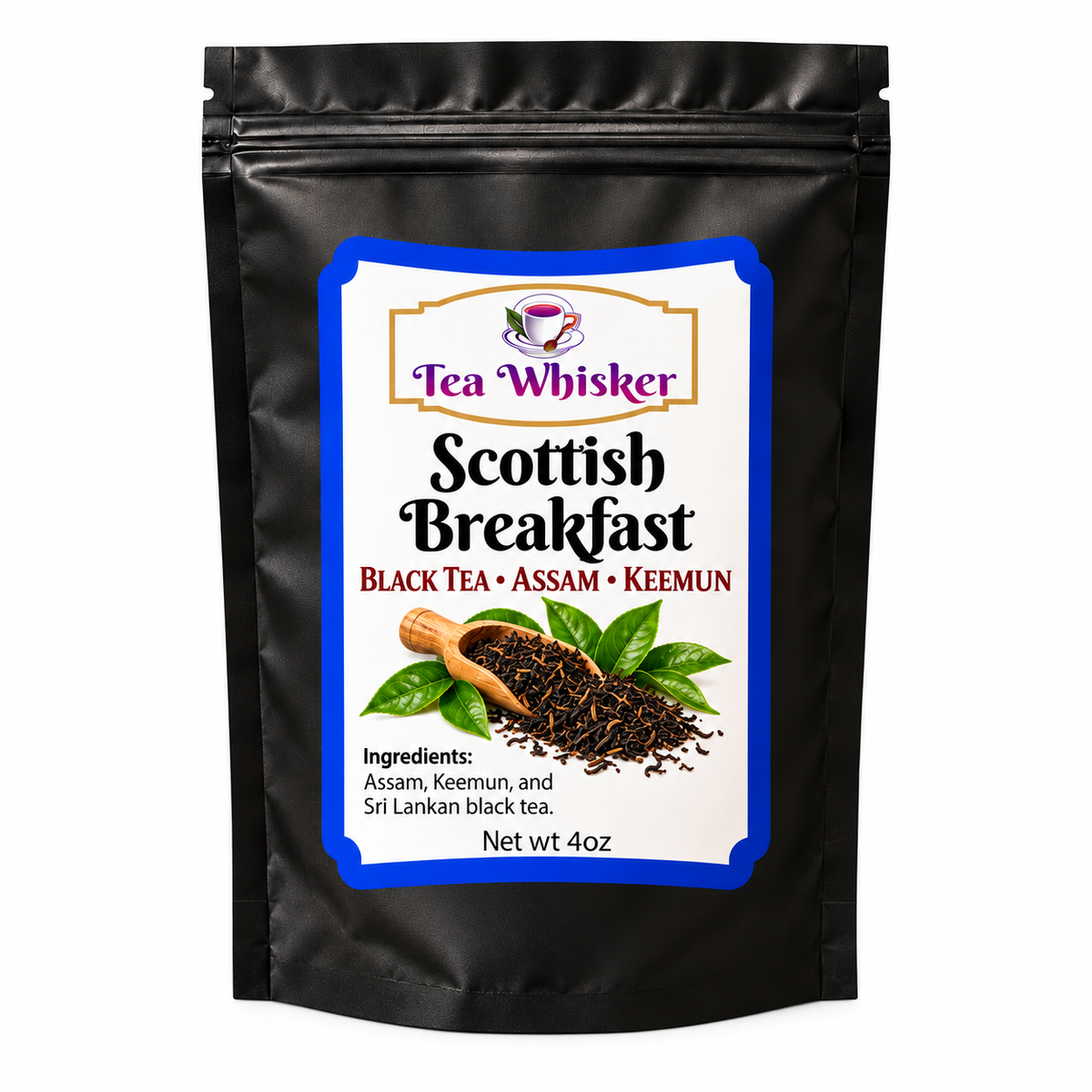 Scottish Breakfast standalone bag with approved hero label