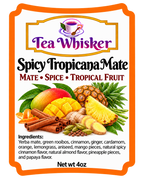 Spicy Tropicana Mate 4 oz label