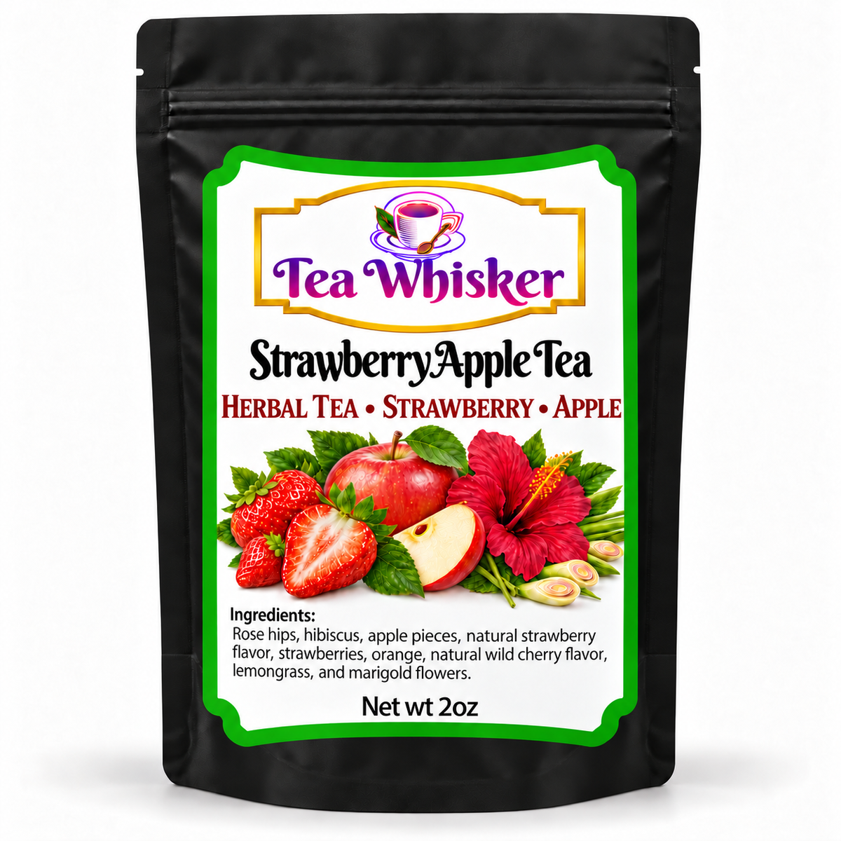 Strawberry Apple Tea 2 oz bag-alone