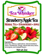 Strawberry Apple Tea 2 oz label