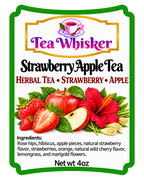 Strawberry Apple Tea 4 oz label
