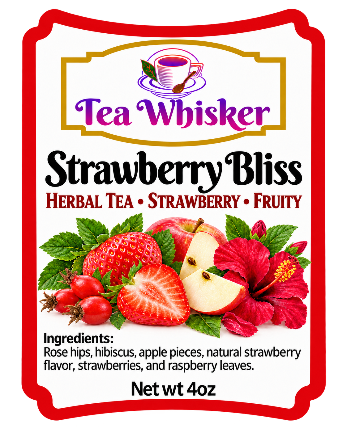Strawberry Bliss — label