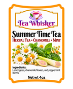 Summer Time Tea 4 oz label