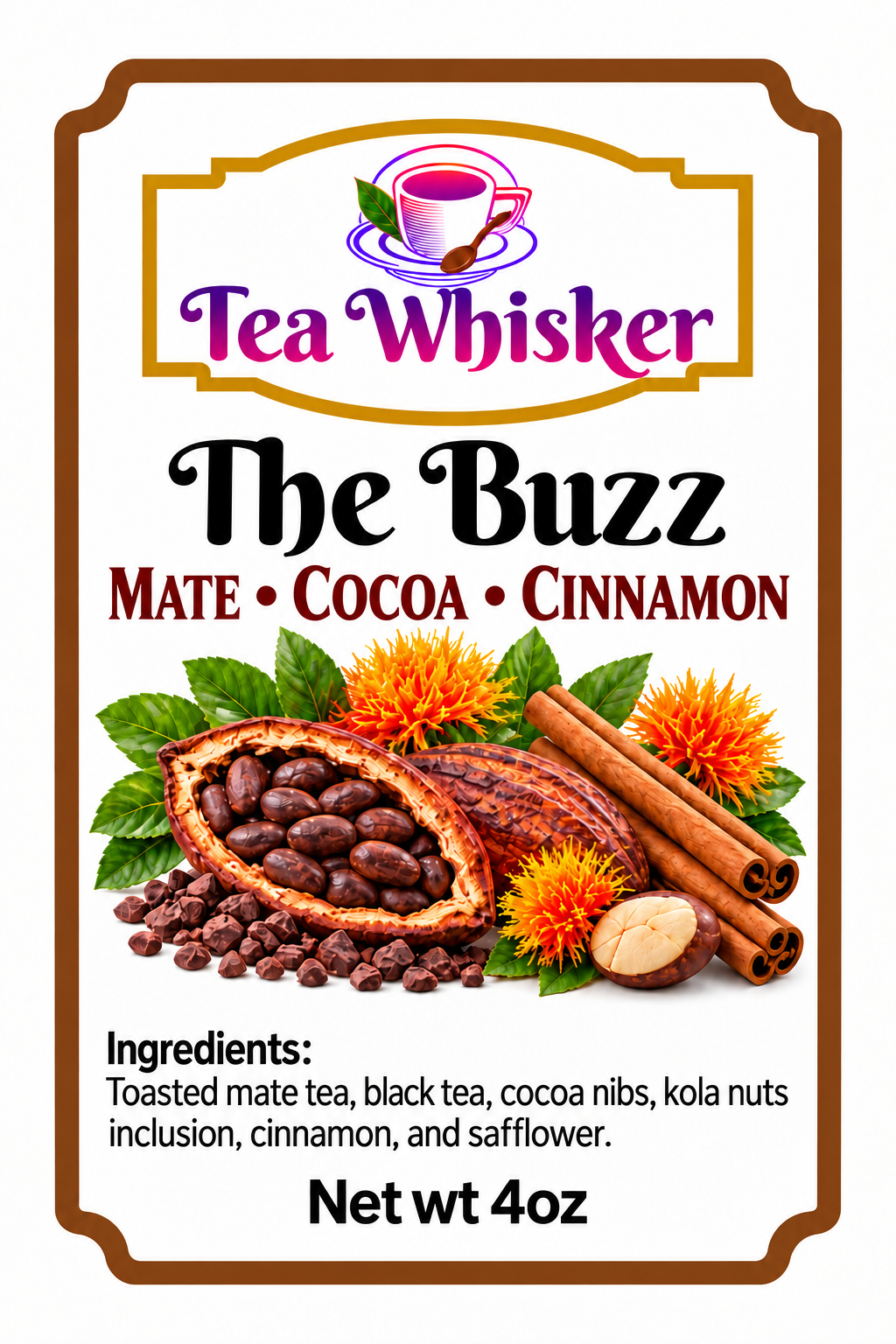 The Buzz 4 oz label