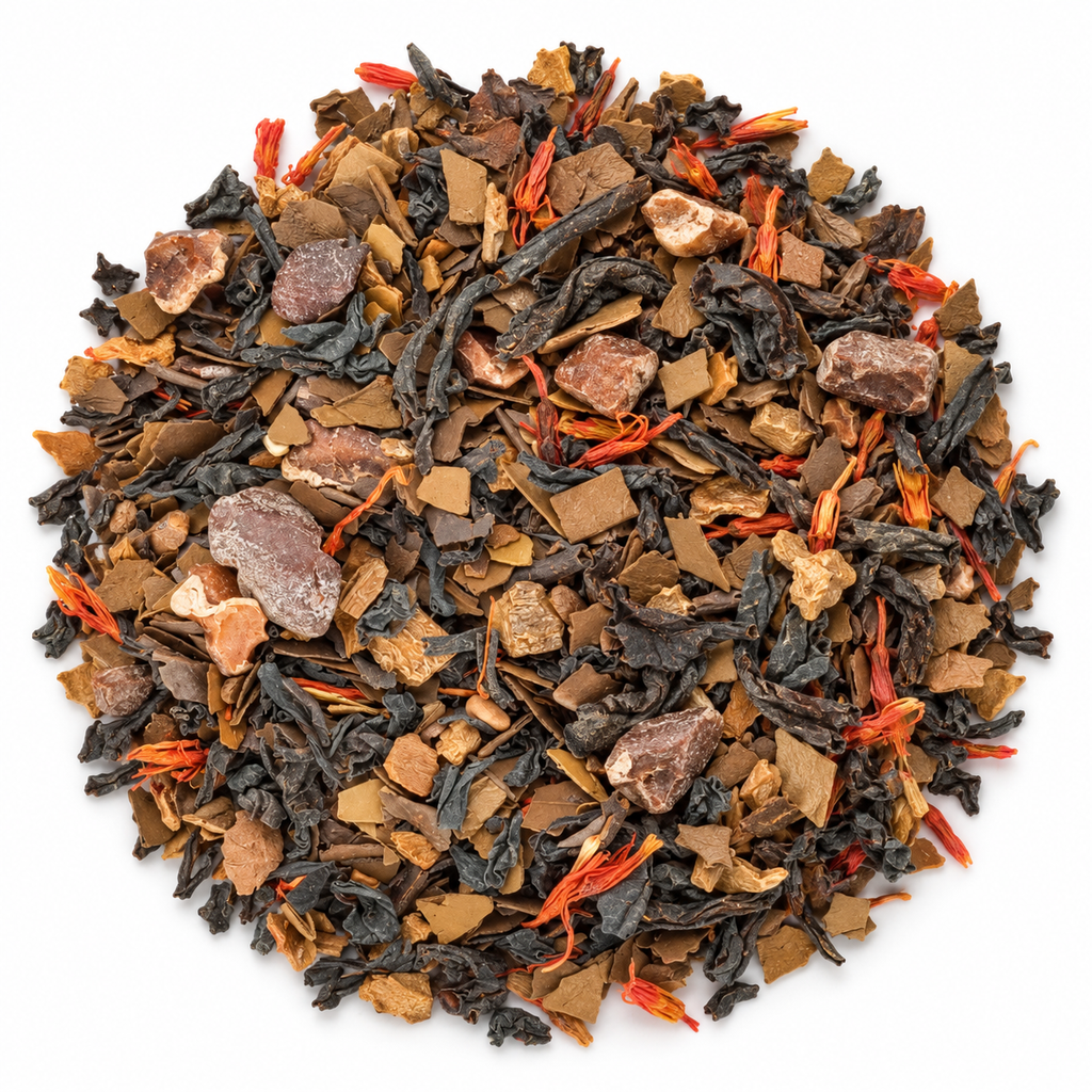 The Buzz loose tea blend on white