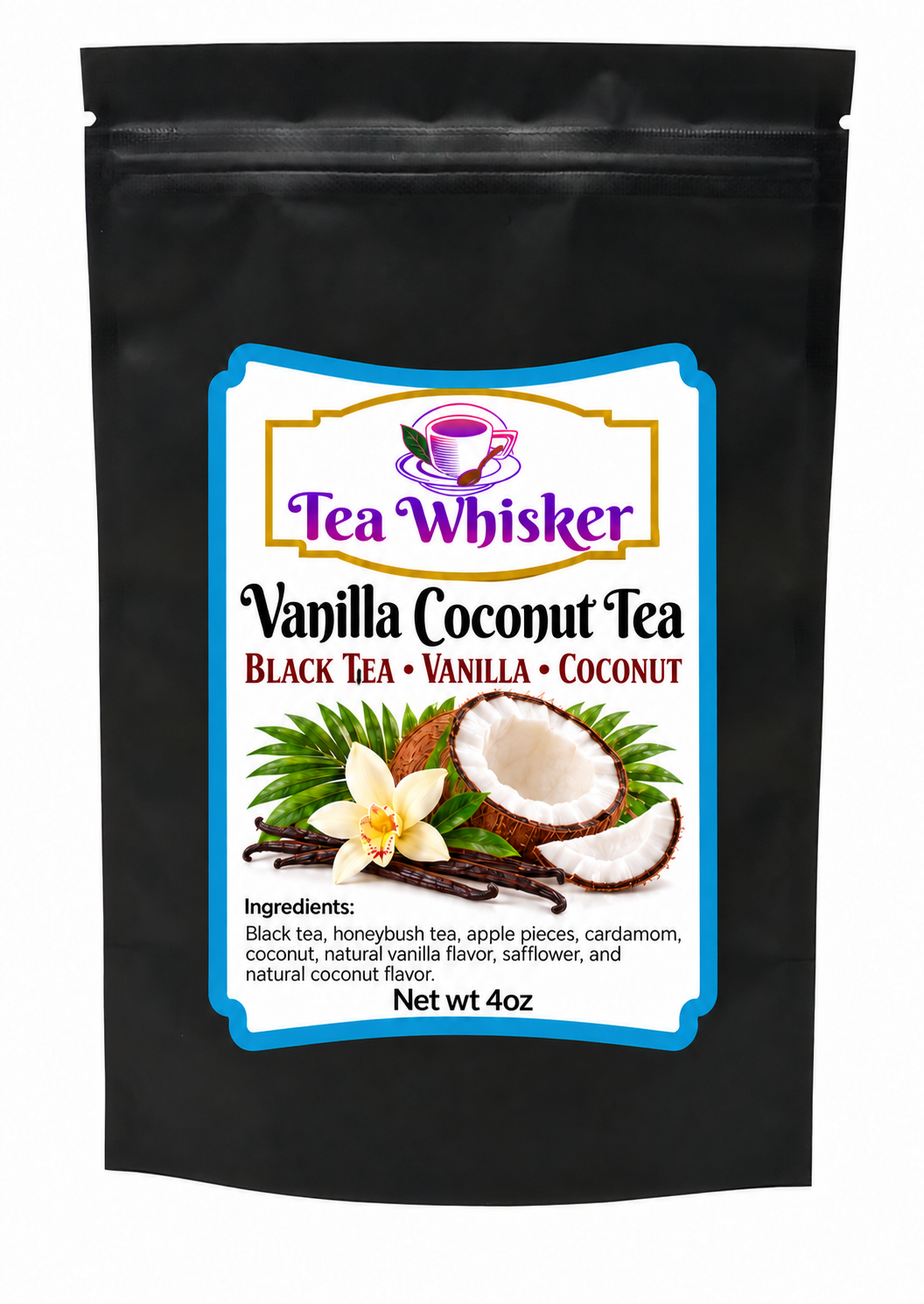 Vanilla Coconut Tea 4 oz bag alone