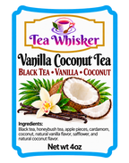 Vanilla Coconut Tea 4 oz individual label